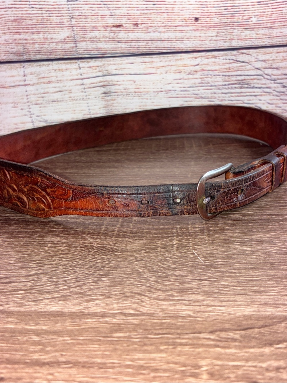 Women’s Small Vintage Unbranded Leather Belt